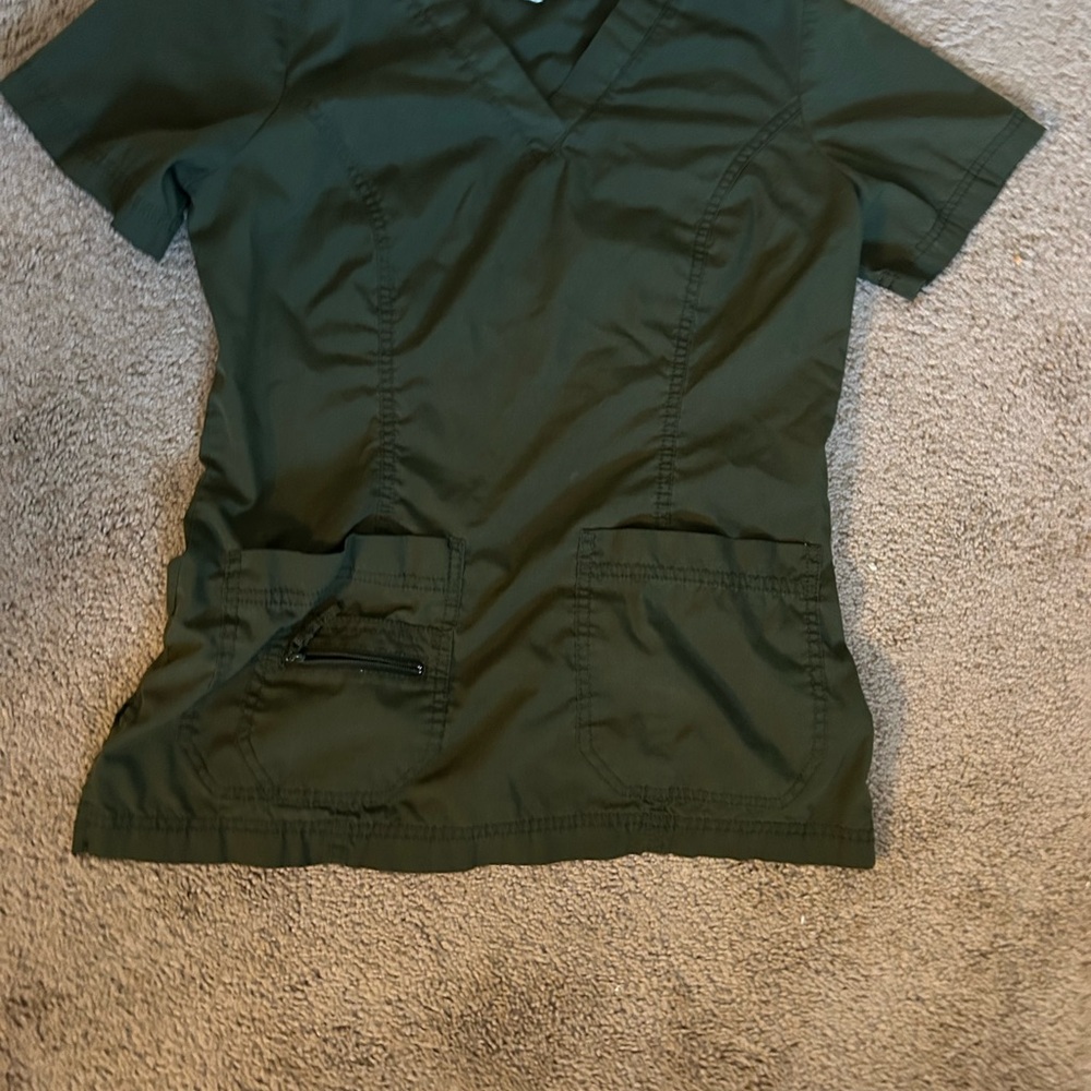 Dark Green Scrub Set